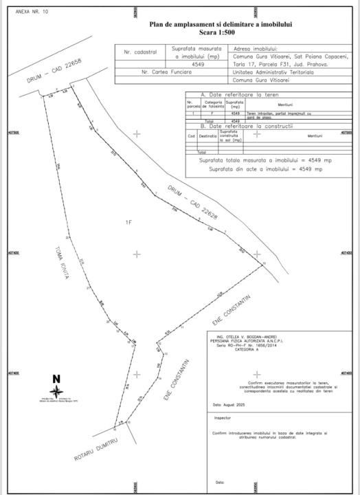 Teren de vânzare Gura Vitioarei - 184297TV | BLITZ Ploieşti | Poza9