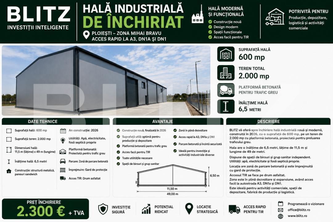 Spațiu industrial de închiriat Brazi - 190844SII | BLITZ Ploieşti | Poza11