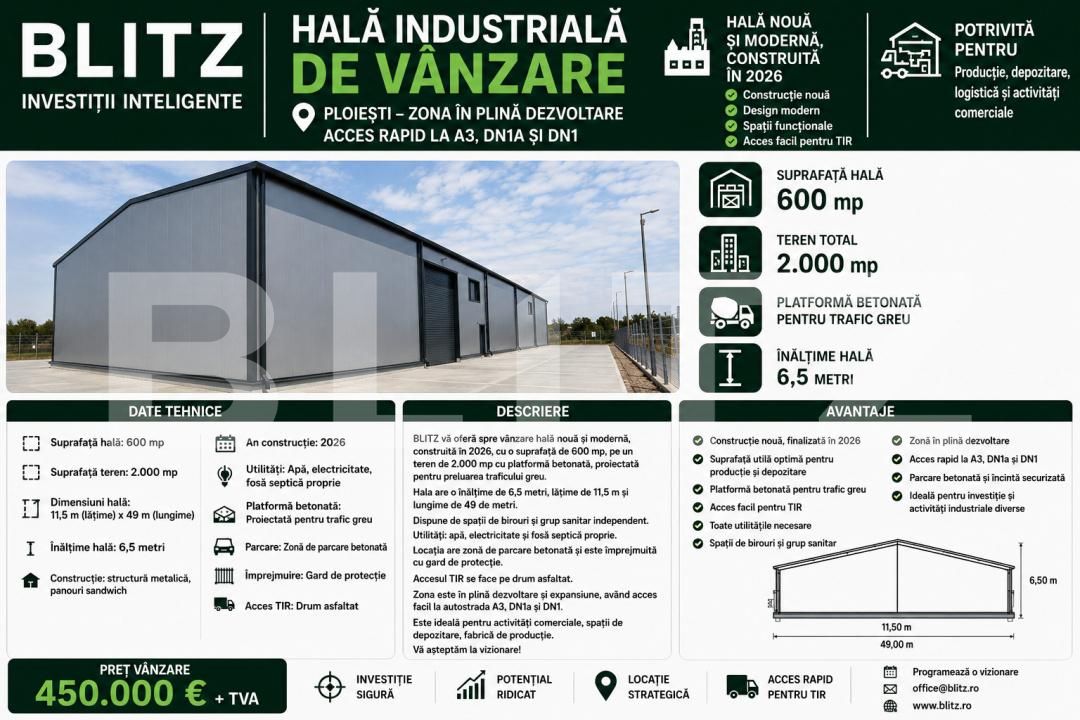 Spațiu industrial de vânzare Brazi - 190856SVI | BLITZ Ploieşti | Poza10