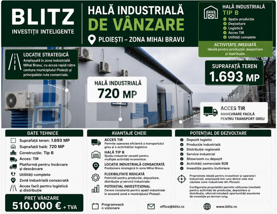 Spațiu industrial de vânzare Mihai Bravu - 192367SVI | BLITZ Ploieşti | Poza18