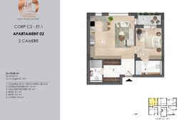 APARTAMENT 2 CAMERE ANSAMBLU REZIDENTIAL CAMPINA RESIDENCE