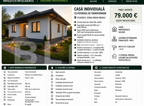 Casa de vânzare 3 camere Mihai Bravu - 200483CV | BLITZ Ploieşti | Poza1