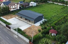 Hală  de vanzare, 300 mp, teren intravilan 4.650 mp – zona Florești, Prahova