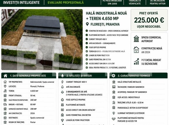 Spațiu industrial de vânzare Floresti - 201127SVI | BLITZ Ploieşti | Poza1