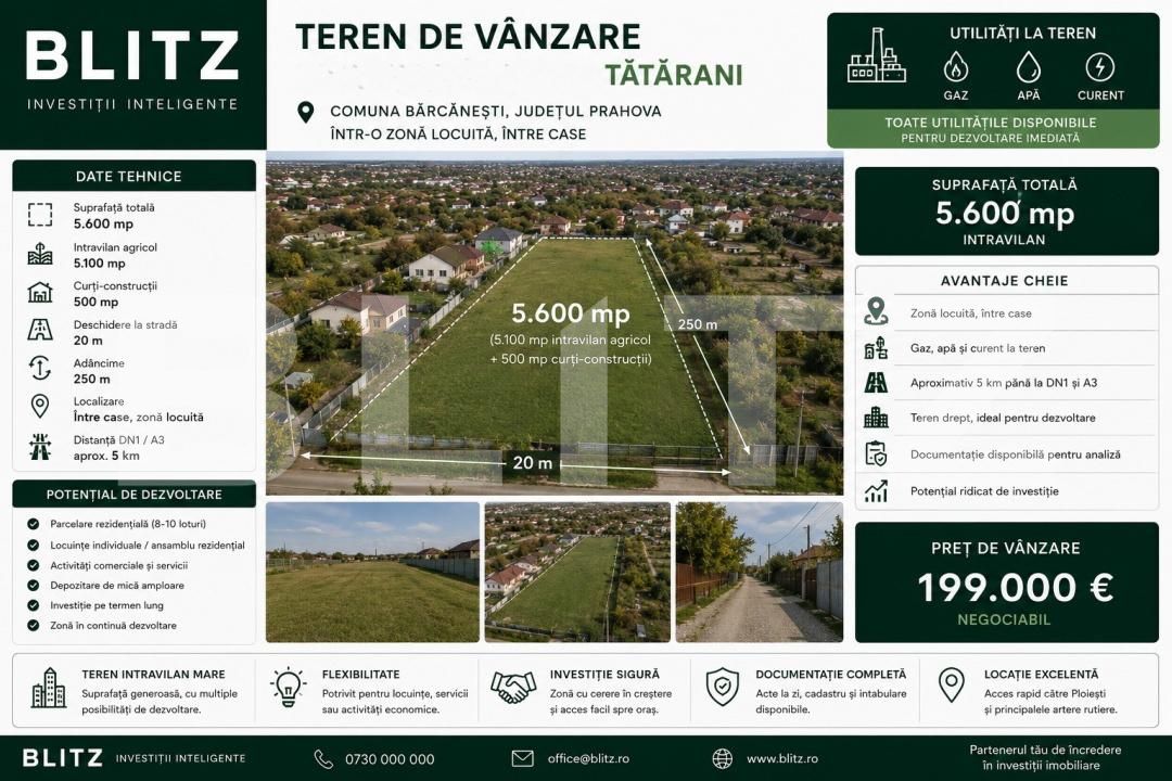 Teren de vânzare Barcanesti - 203299TV | BLITZ Ploieşti | Poza2