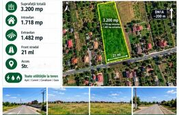 Teren intravilan, 3.200 mp, zona Zahanaua