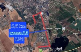 Teren intravilan, 12.500 mp, 58 ml Front, zona Rafinaria Astra