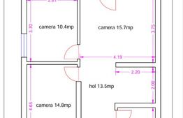 Casa moderna pe parter zona Cetatii-suprafață construită de 55 m 