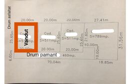 Teren intravilan cu 3 parcele de 5, 5 și 8ari ,  zona Berindan