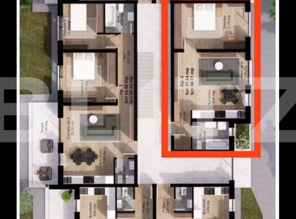 Apartament de vânzare 2 camere Nord - 121498AV | BLITZ Satu Mare | Poza1