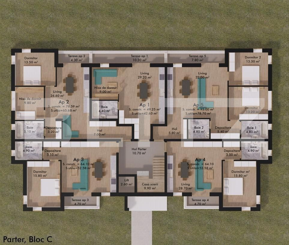 Apartament de vânzare 2 camere Micro 17 - 122132AV | BLITZ Satu Mare | Poza11