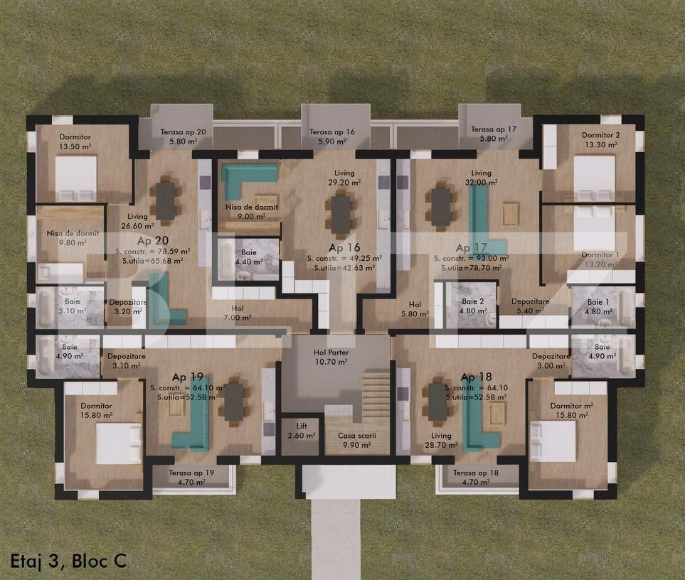 Apartament de vânzare 2 camere Micro 17 - 122134AV | BLITZ Satu Mare | Poza9