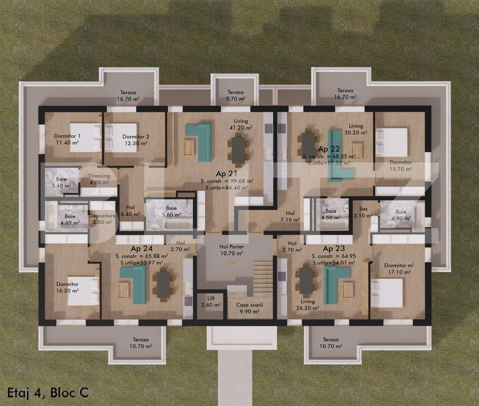 Apartament de vânzare 3 camere Micro 17 - 122140AV | BLITZ Satu Mare | Poza12