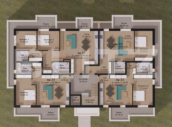 Apartament de vânzare 3 camere Micro 17 - 122143AV | BLITZ Satu Mare | Poza11