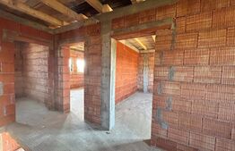 Casa in rosu suprafata 100 mp + 250 mp teren Martinesti