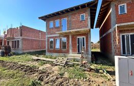 Casa in rosu suprafata 100 mp + 250 mp teren Martinesti