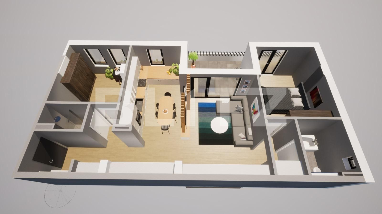 Apartament de vânzare 3 camere Carpati 2 - 135242AV | BLITZ Satu Mare | Poza3