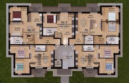 Apartament 3 camere 65,68 mp Green Residence