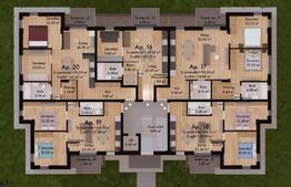 Apartament 3 camere 65,68 mp Green Residence