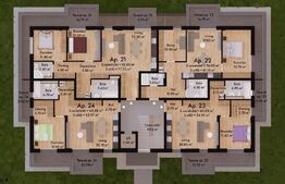 Apartament 3 camere 65,68 mp Green Residence