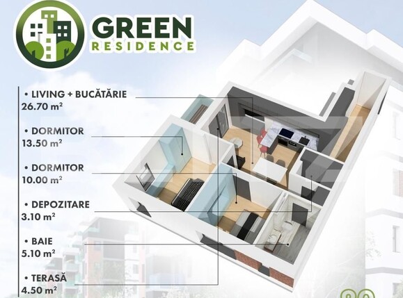 Apartament de vânzare 3 camere Micro 17 - 139667AV | BLITZ Satu Mare | Poza6