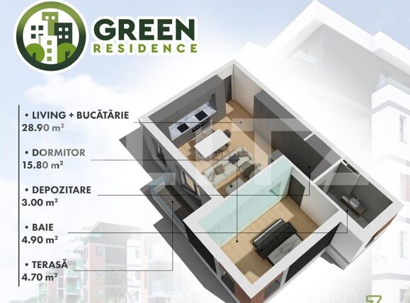 Apartament de vânzare 2 camere Micro 17 - 139668AV | BLITZ Satu Mare | Poza6