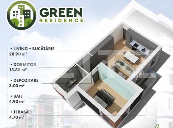 Apartament de vânzare 2 camere Micro 17 - 139668AV | BLITZ Satu Mare | Poza7