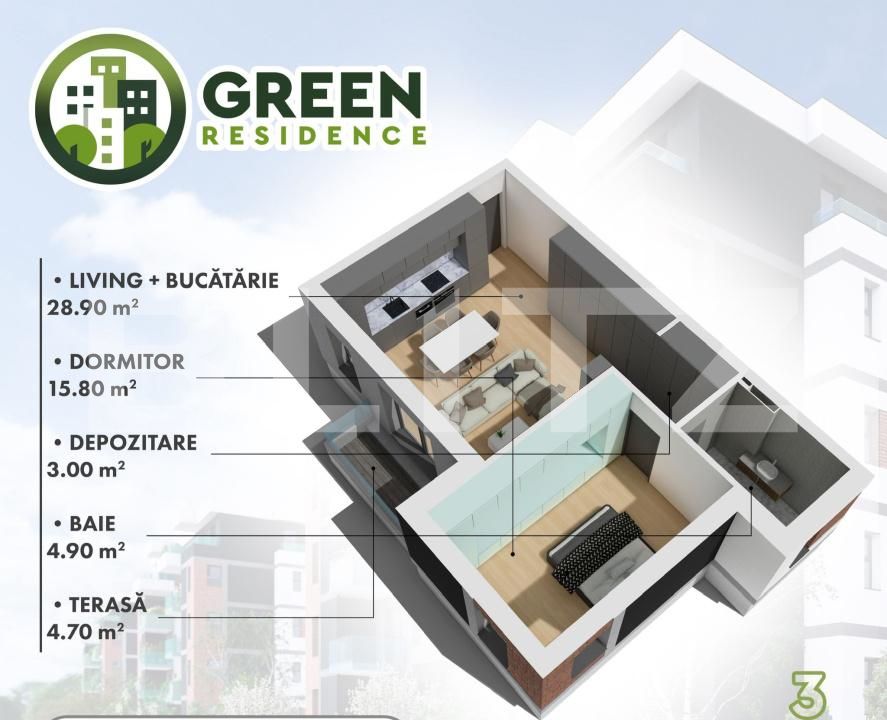 Apartament de vânzare 2 camere Micro 17 - 139668AV | BLITZ Satu Mare | Poza15