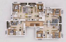 Ansamblu de apartamente, zona 1 Iunie