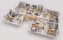 Ansamblu de apartamente, zona 1 Iunie