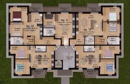 Penthouse ,3 camere , 115 mp , Green Residence