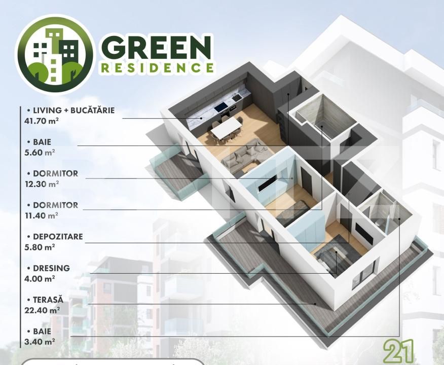 Apartament de vânzare 3 camere Micro 17 - 139691AV | BLITZ Satu Mare | Poza9