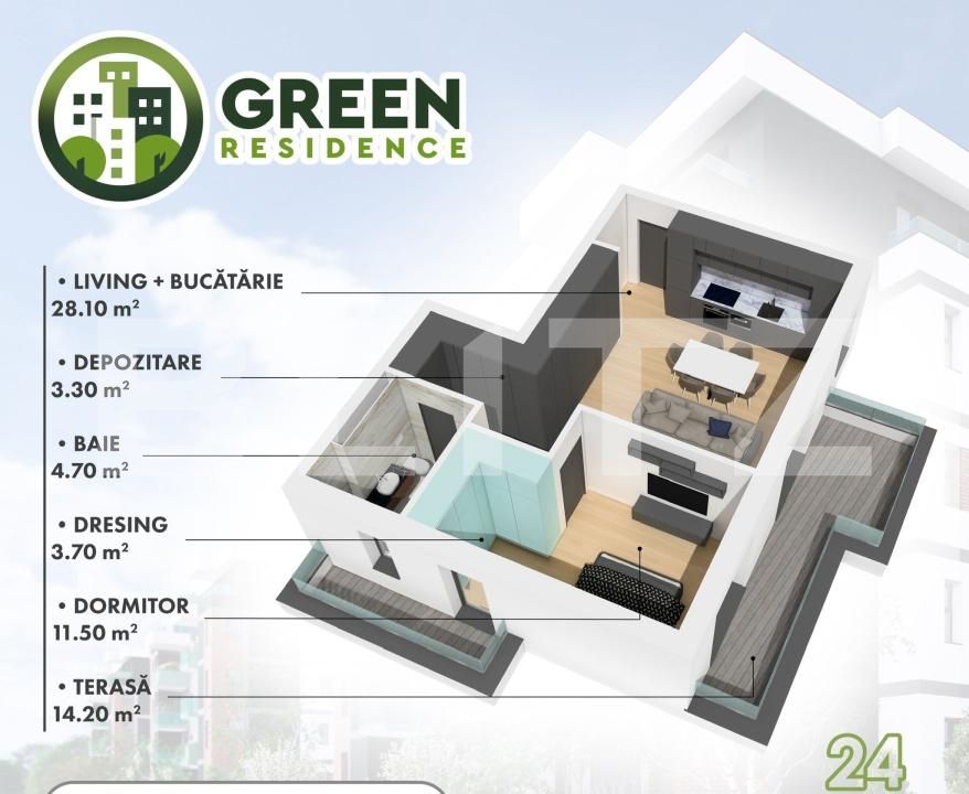 Apartament de vânzare 2 camere Micro 17 - 139692AV | BLITZ Satu Mare | Poza9