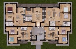 Apartament 3 camere | 65.68mp | Green Residence