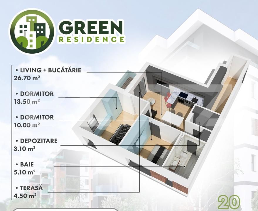 Apartament de vânzare 3 camere Micro 17 - 139693AV | BLITZ Satu Mare | Poza10