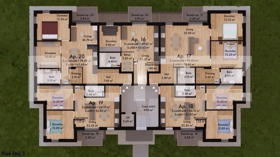 Apartament de vânzare 3 camere Micro 17 - 139693AV | BLITZ Satu Mare | Poza2