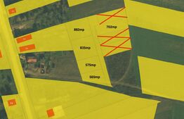 Parcele de teren, 565mp - 882mp, zona Vetis