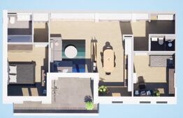 Ansamblu rezidential Fantanele , 78mp utili , 3 camere