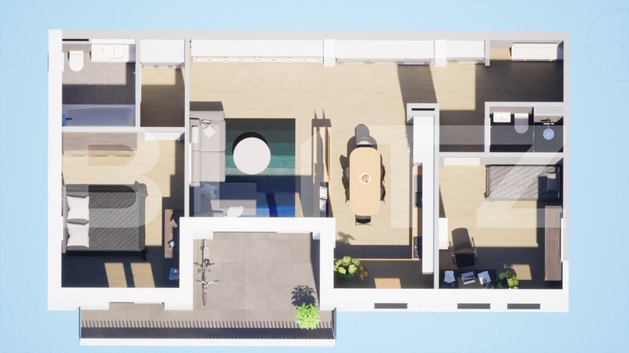 Apartament de vânzare 3 camere Carpati 2 - 140095AV | BLITZ Satu Mare | Poza4