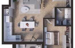 Apartament 2 camere, 52,5mp, zona-Nord Park Residence