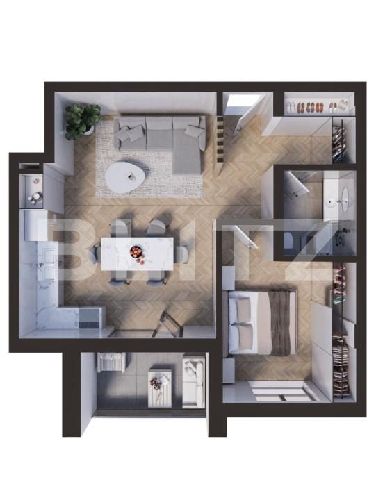 Apartament de vânzare 2 camere Solidaritatii - 162116AV | BLITZ Satu Mare | Poza3