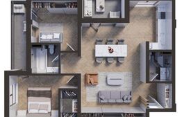 Apartament 3 camere, 78,25mp, zona-Nord Park Residence