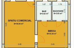 Spațiu comercial de vânzare, 35 mp, zona Poiana Codrului, Micro 16