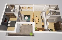 Apartament de vânzare, cu 3 camere, 74 mp, bloc nou, zona Carpați 2