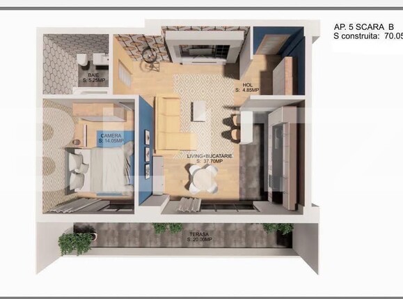 Apartament de vânzare 2 camere Central - 184790AV | BLITZ Satu Mare | Poza1