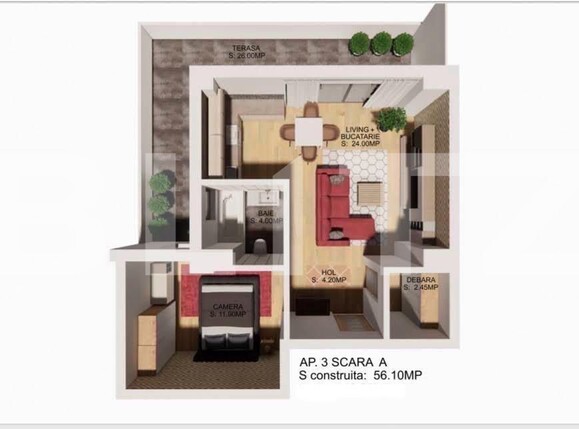 Apartament de vânzare 2 camere Central - 184793AV | BLITZ Satu Mare | Poza1