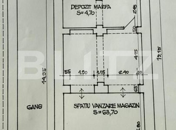Spațiu comercial de închiriat Ultracentral - 190944SIC | BLITZ Satu Mare | Poza1