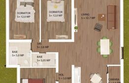 Casă modernă de vânzare în Petin, 4 camere, 100 mp utili, 500 mp teren