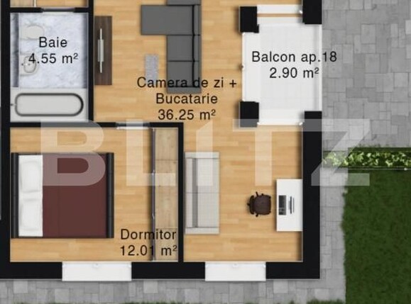 Apartament de vânzare 2 camere Vetiş - 194695AV | BLITZ Satu Mare | Poza1