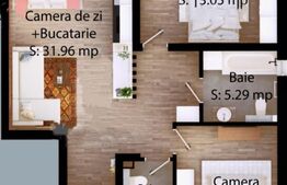 Apartament cu 3 camere, 66 mp, zona Careiului 